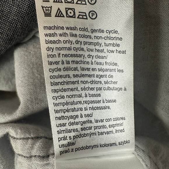 Calvin Klein Mens 100% Cotton Button-Up Long Sleeve Grey Career Shirt Large - Picture 5 of 5